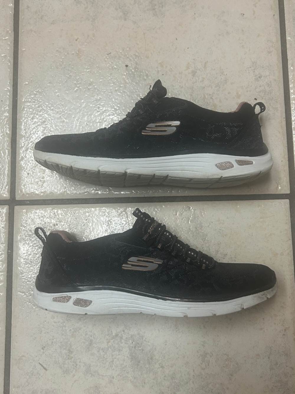 Skechers Black Biker Sneakers
